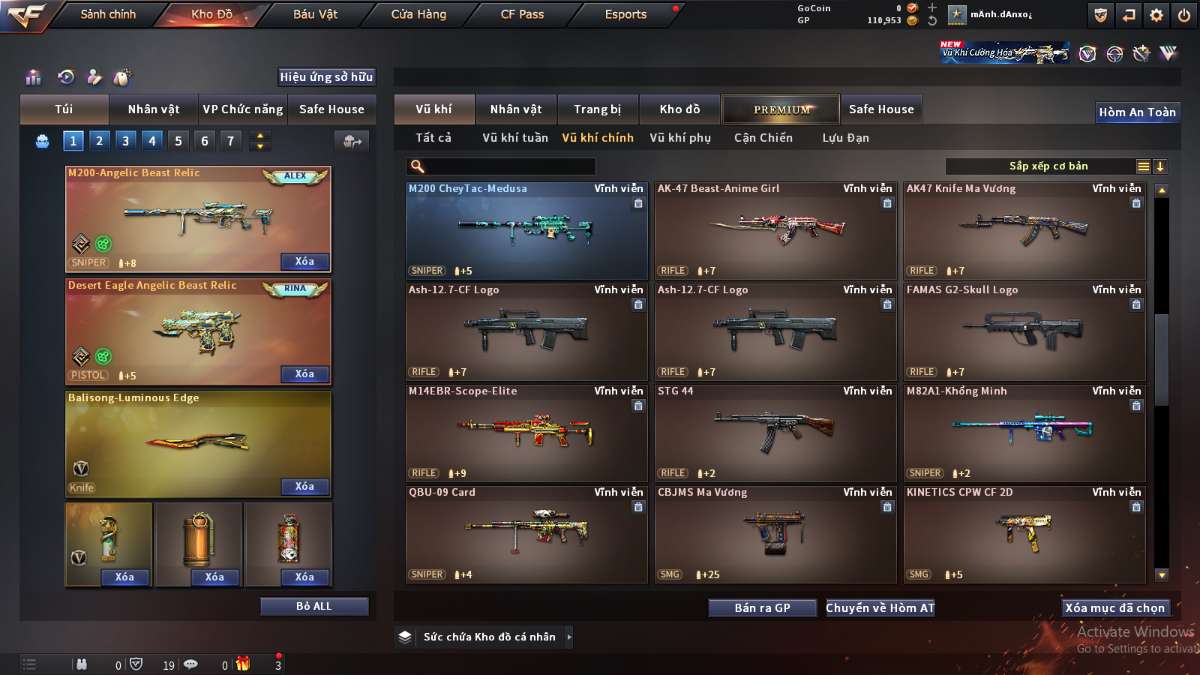 shop acc cf uy tin gia re